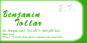 benjamin tollar business card